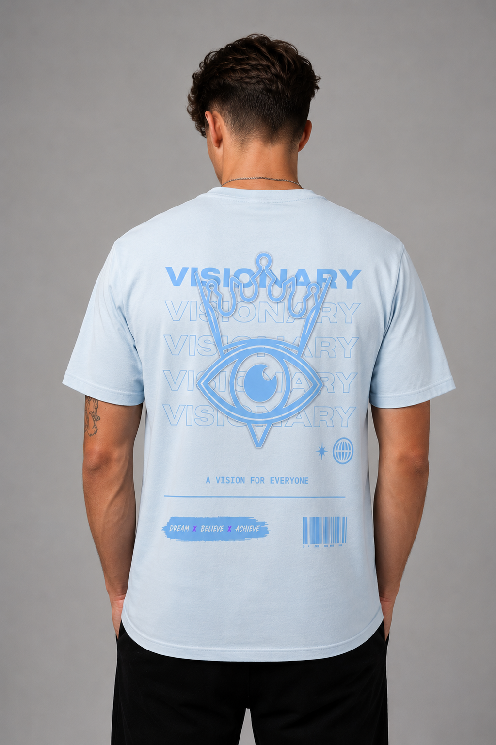 Blue 'Vision' Tee - Mens
